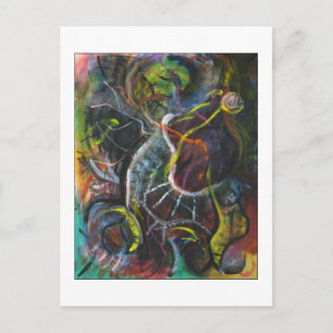 Die abandonnierte Sockenkarte Postkarte