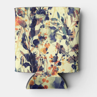 Die Abdrücke der Natur: Blütenfarben Blätter nahtl Dosenkühler