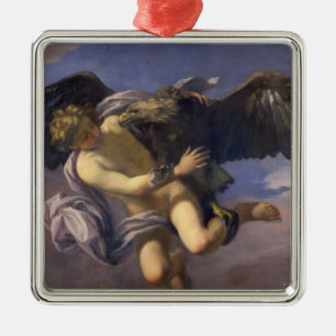 Die Abduktion von Ganymede, 1700 (Öl auf Leinwand Ornament Aus Metall