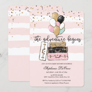 Die Abenteuer Beginnen Baby Shower Einladung