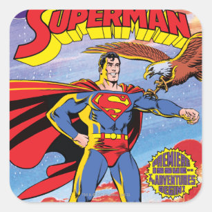 Die Abenteuer des Supermanns #424 Quadratischer Aufkleber