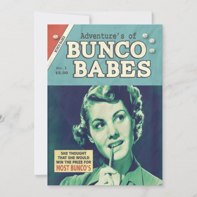 Die Abenteuer von Bunco Babes Einladung (Vorderseite)