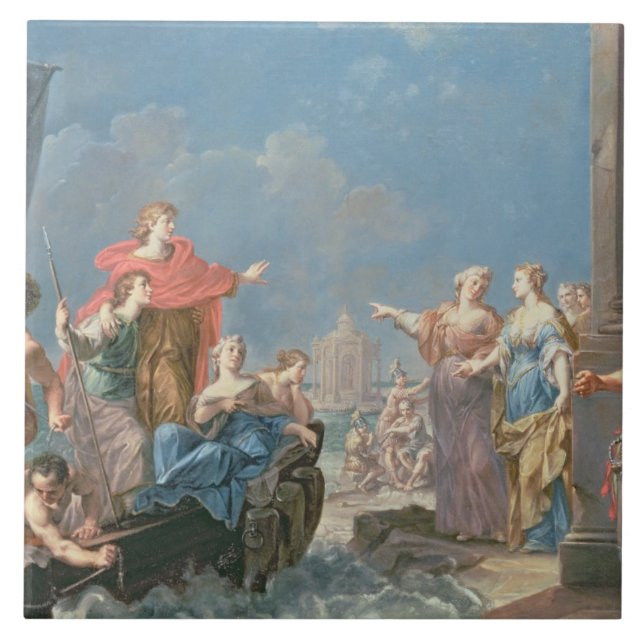 Die Abfahrt von Aeneas Fliese (Vorderseite)