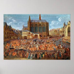 Die Abfahrt von Louis XV Poster