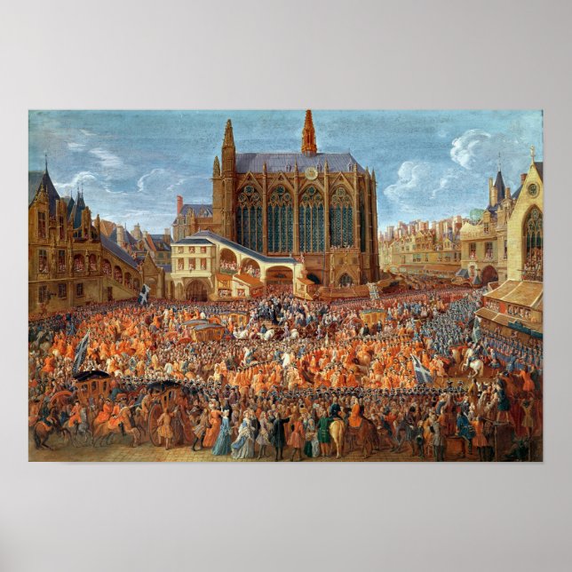 Die Abfahrt von Louis XV Poster (Vorne)