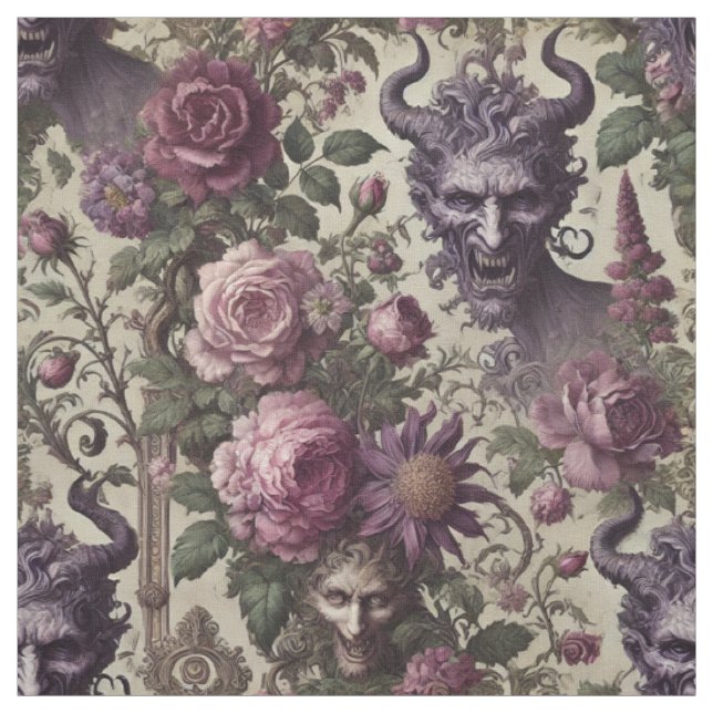 Die Abfrage von Blight - Gothic Statement-Tile Stoff (Muster)