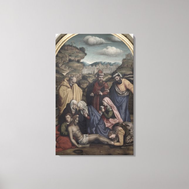 Die Ablagerung (Öl auf Leinwand) Leinwanddruck (Vorderseite)