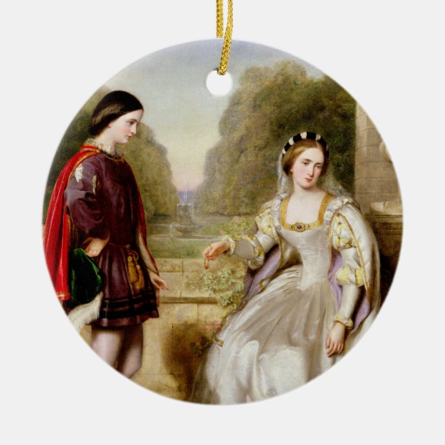 Die Ablehnung (Öl auf Leinwand) Keramikornament (Vorne)