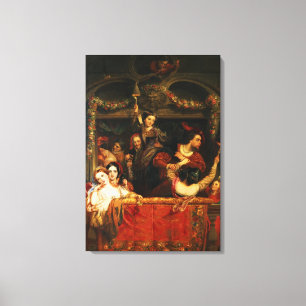 Die Ablenkung des Moccoletti - das letzte Leinwanddruck