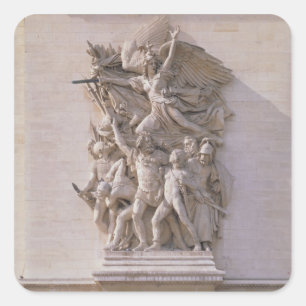 Die Abreise der Freiwilligen im Jahr 1792 oder der Quadratischer Aufkleber