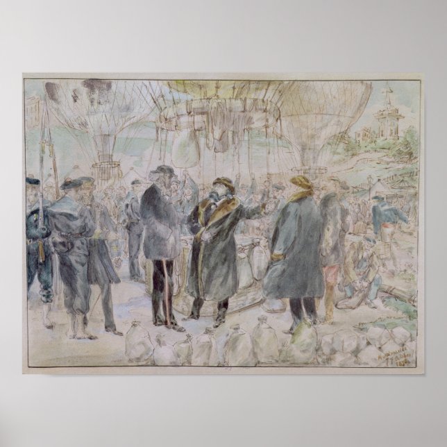 Die Abreise von Leon Michel Gambetta Poster (Vorne)