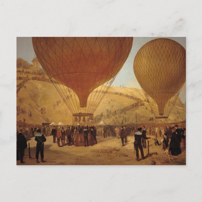 Die Abreise von Leon Michel Gambetta Postkarte (Vorderseite)