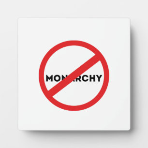 Die Abschaffung der Monarchie Fotoplatte