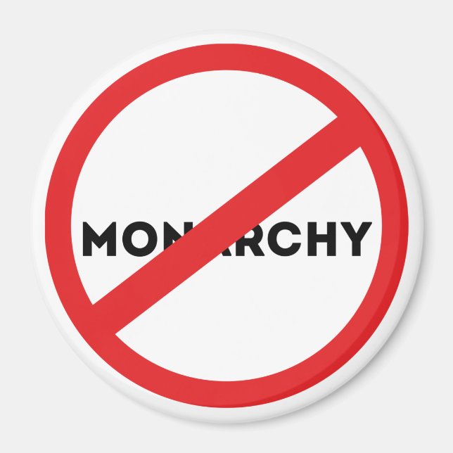 Die Abschaffung der Monarchie Magnet (Vorne)