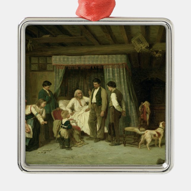 Die abschließende Warnung, 1886 Ornament Aus Metall (Vorne)