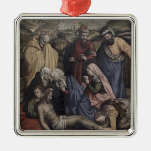 Die Absetzung (Öl auf Leinwand) Silbernes Ornament