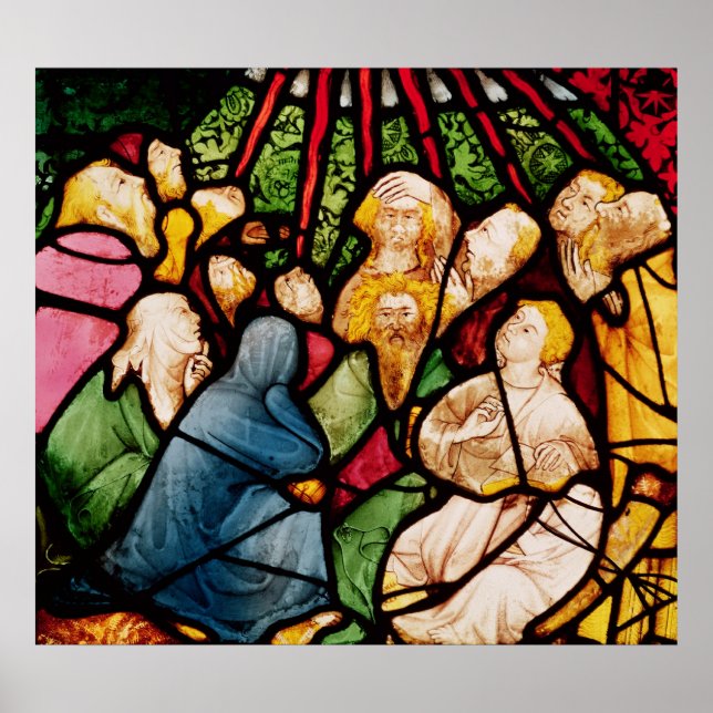 Die Abstammung des Heiligen Geistes, c.1400 Poster (Vorne)