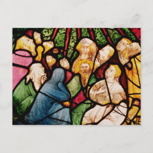 Die Abstammung des Heiligen Geistes, c.1400 Postkarte