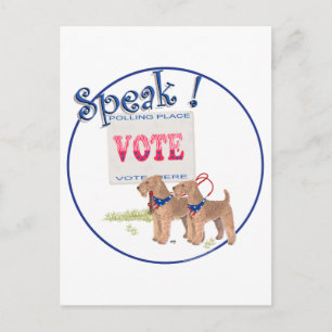 Die Abstimmung beenden Postkarte