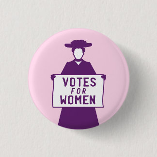 Die Abstimmung für Frauen Suffragette Button