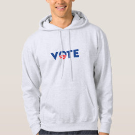Die Abstimmung Hoffnung rot-weiß-blau Typografie D Hoodie