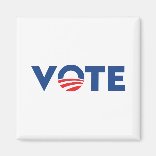 Die Abstimmung Hoffnung rot-weiß-blau Typografie D Magnet (Vorne)