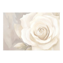 Die abstrakte Blume ist in Aquarellweiß.