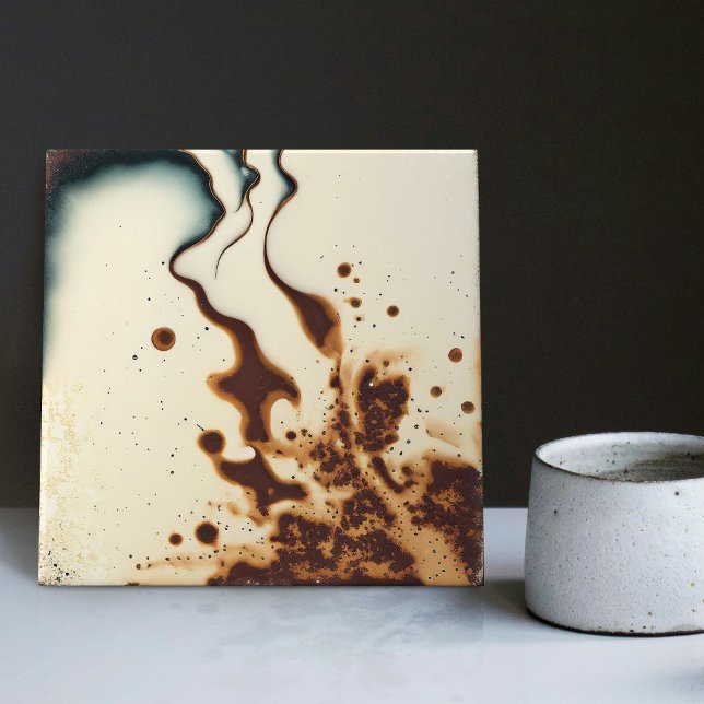 Die Abstrakte Cer-Dekoration aus marmorierter Erde Fliese (Von Creator hochgeladen)