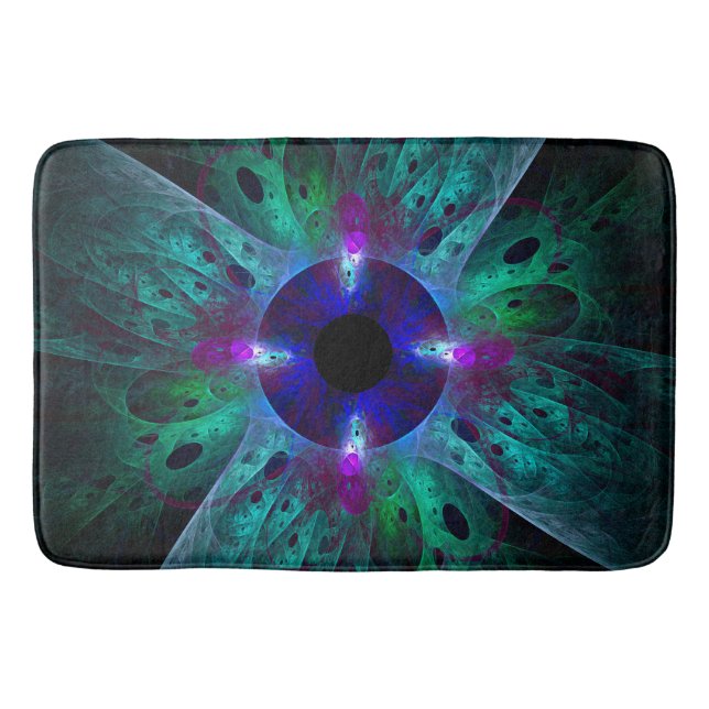 Die Abstrakte Kunst der Augen Badematte (Vorderseite)