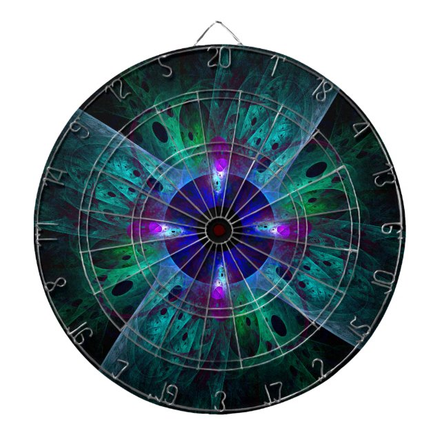 Die Abstrakte Kunst der Augen Dartscheibe (vorne)