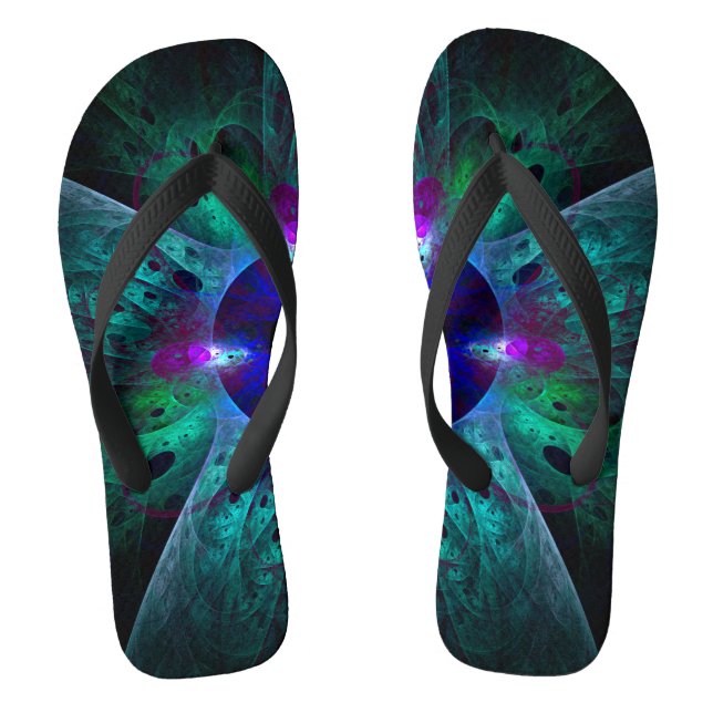 Die Abstrakte Kunst der Augen Flip Flops (Fußbett)