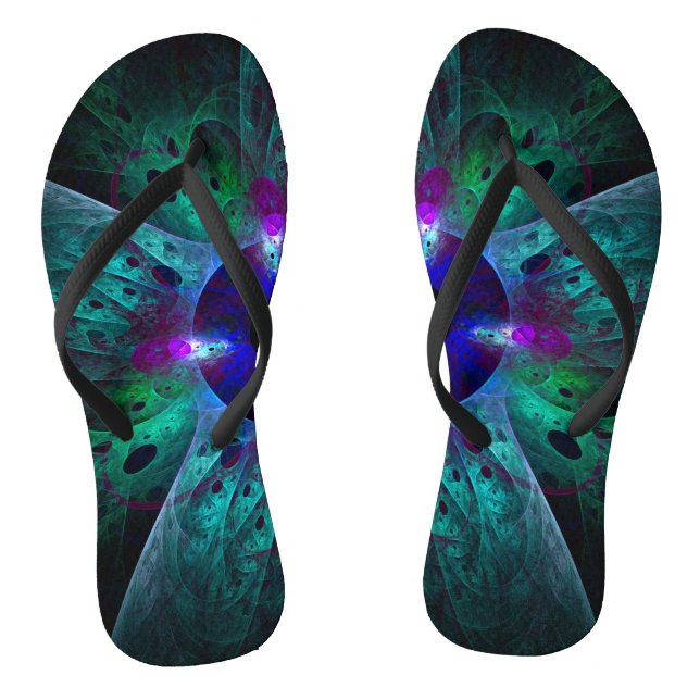 Die Abstrakte Kunst der Augen Flip Flops (Fußbett)
