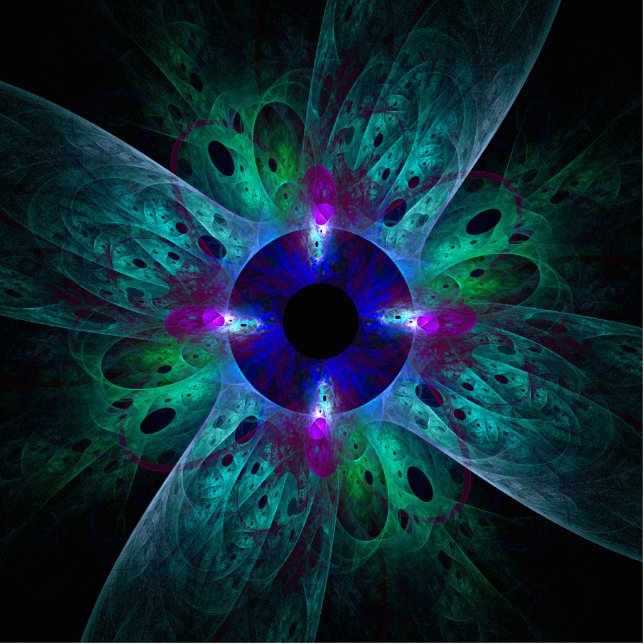 Die Abstrakte Kunst der Augen Freistehende Fotoskulptur (Vorne)