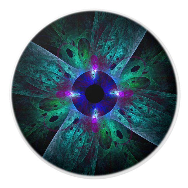 Die Abstrakte Kunst der Augen Keramikknauf (Vorderseite)