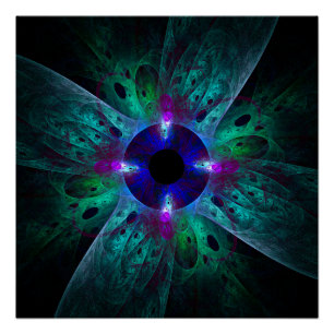 Die Abstrakte Kunst der Augen Poster