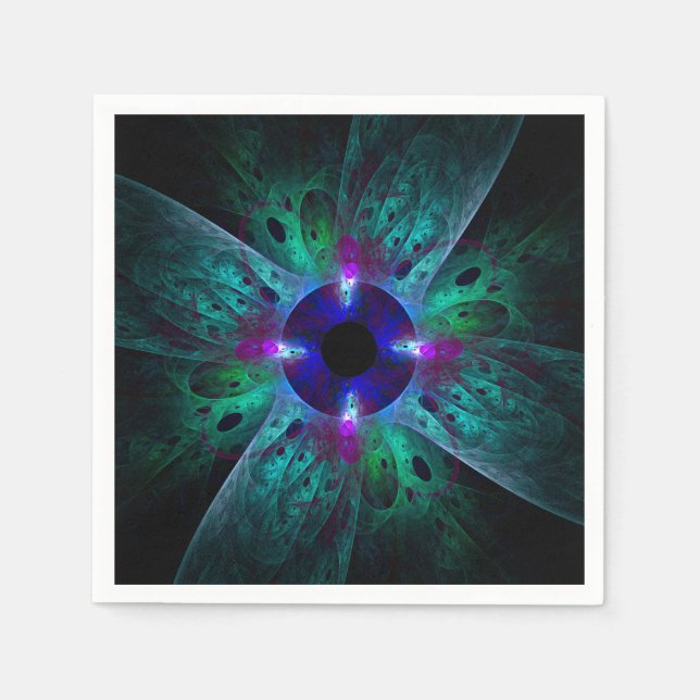 Die Abstrakte Kunst der Augen Serviette (Vorderseite)