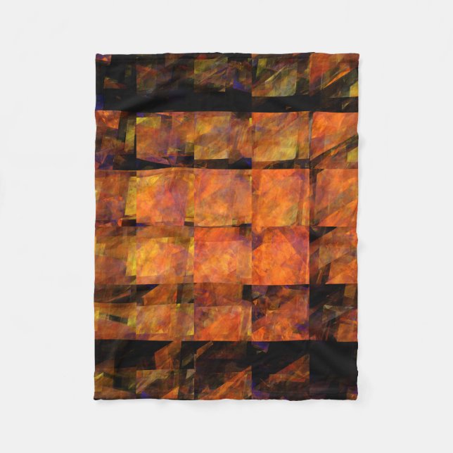 Die Abstrakte Kunst der Mauer Fleecedecke (Vorderseite)
