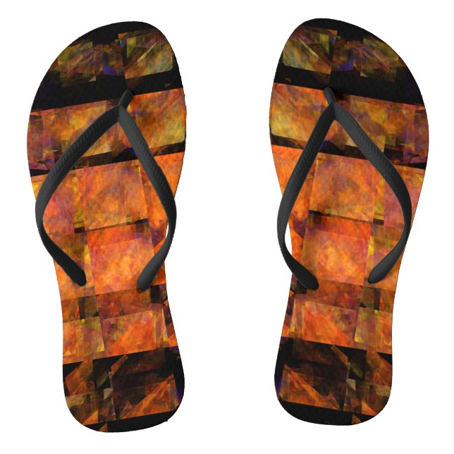 Die Abstrakte Kunst der Mauer Flip Flops (Fußbett)