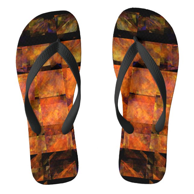 Die Abstrakte Kunst der Mauer Flip Flops (Fußbett)