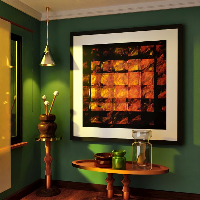 Die Abstrakte Kunst der Mauer Poster (The Wall Abstract Art Poster)