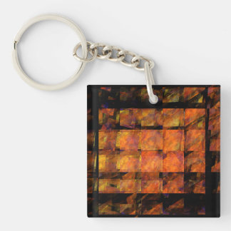 Die Abstrakte Kunst der Mauer Schlüsselanhänger