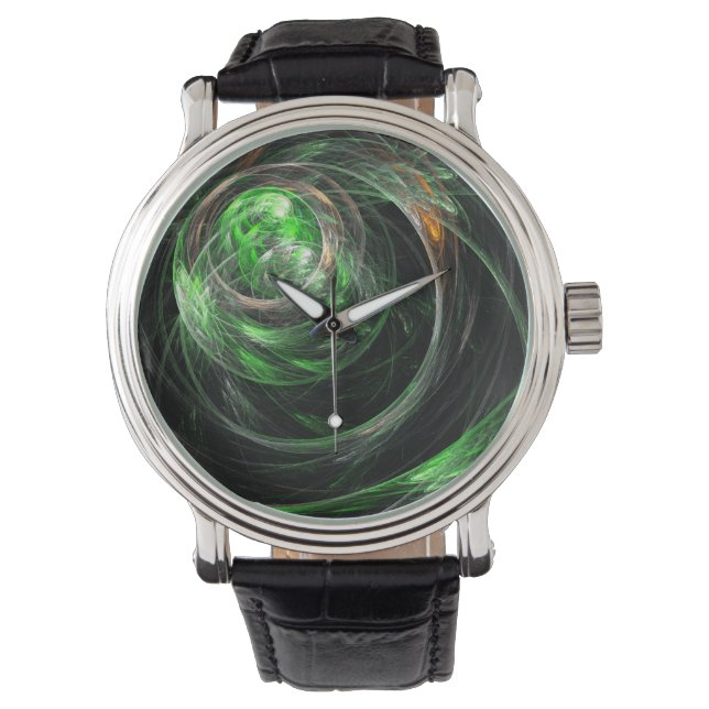 Die Abstrakte Kunst der Welt Armbanduhr (Vorderseite)