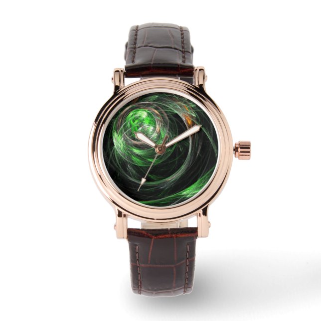 Die Abstrakte Kunst der Welt Armbanduhr (Vorderseite)