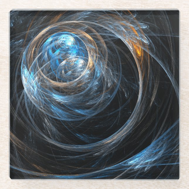 Die Abstrakte Kunst der Welt Glasuntersetzer (Vorderseite)