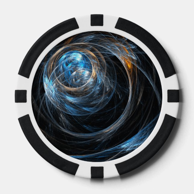 Die Abstrakte Kunst der Welt Pokerchips (Vorderseite)