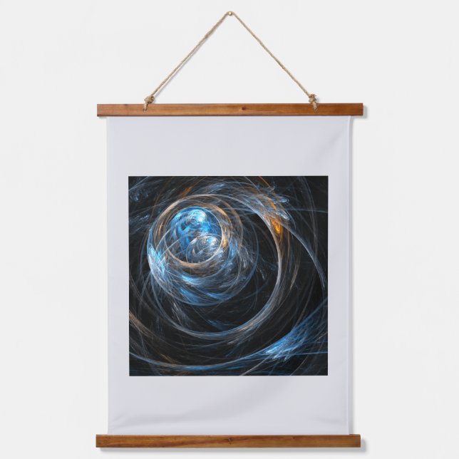 Die Abstrakte Kunst der Welt Wandteppich Mit Holzrahmen (Vorderseite)