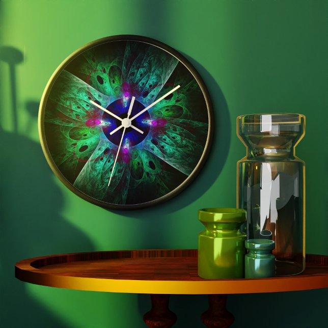 Die Abstrakte Kunstrunde der Augen Große Wanduhr (The Eye Abstract Art Round Clock)