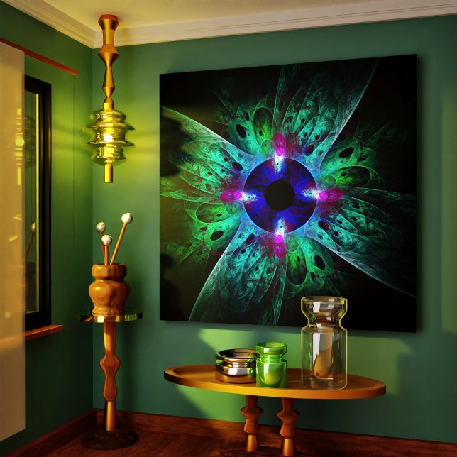 Die Abstrakte Leinwand des Auges (The Eye Abstract Art Wrapped Canvas Print)