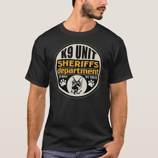 Die Abteilung des Sheriffs der Einheits-K9 T-Shirt (Vorderseite)