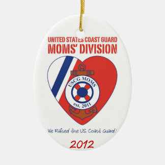 Die Abteilungs-ovale Verzierung 2012 USCG Mamas Keramik Ornament